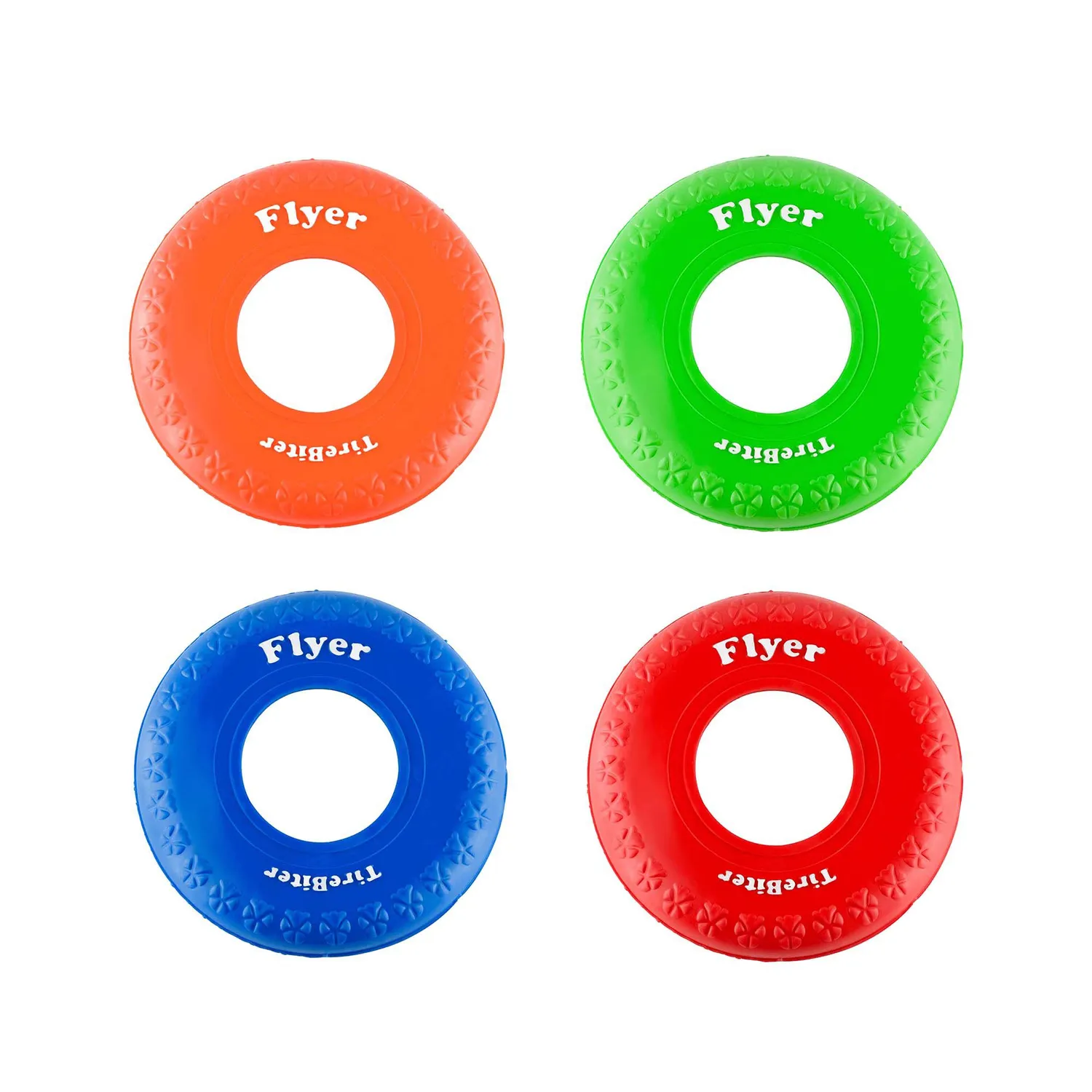 4 Frisbee Goma Segura Para Perro: Ideal Adiestramiento