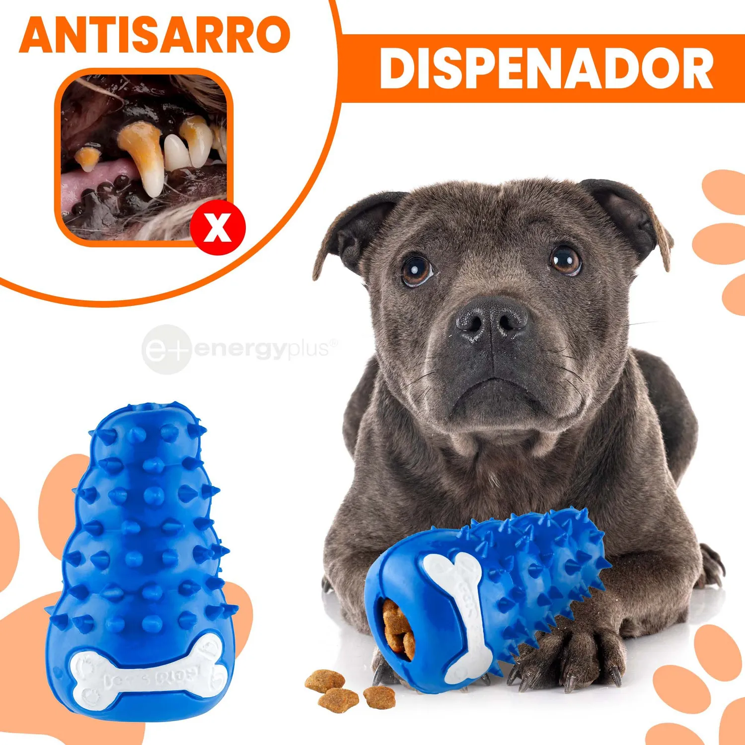 Juguete Para Perro Dispensador Azul