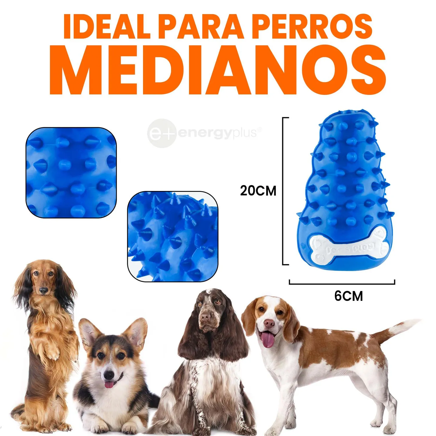 Juguete Para Perro Dispensador Azul 5