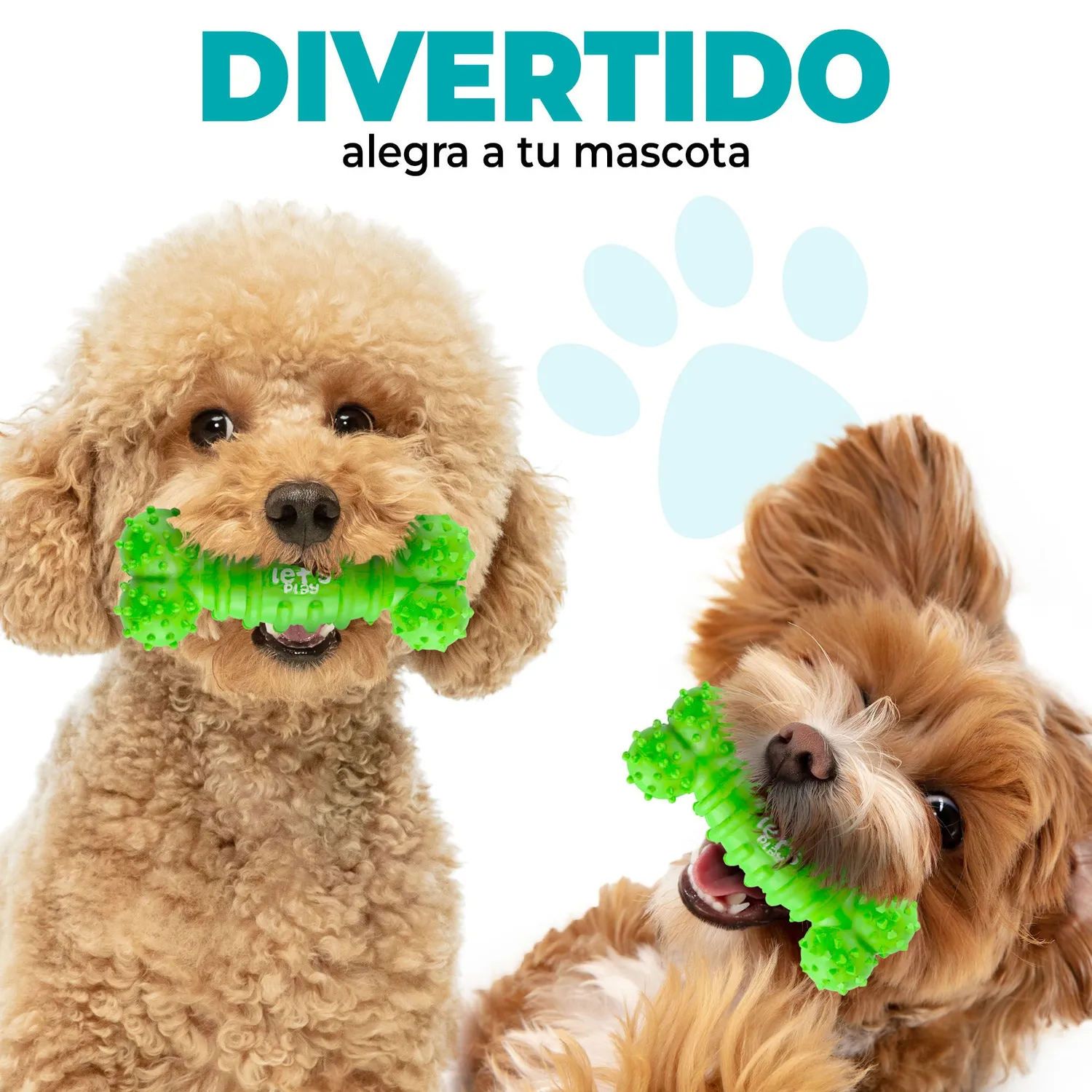 Hueso Goma Antisarro Perros Peq Y Medianos Verde 4