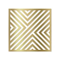 Calado Cuadrado 3 - Mdf - Dorado - 60 x 60 cm