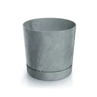 Matera Plástica Tubo P Beton 29 Cm Color Gris Concreto