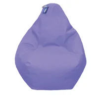 Puff Pera en Cuerotex Talla L Morado
