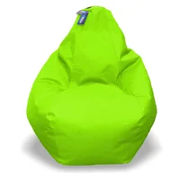 Puff Pera en Cuerotex Talla S Verde Lima