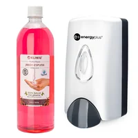 Kit: Dispensador Espuma + Jabón Antibac 1000ml Frutos Rojos