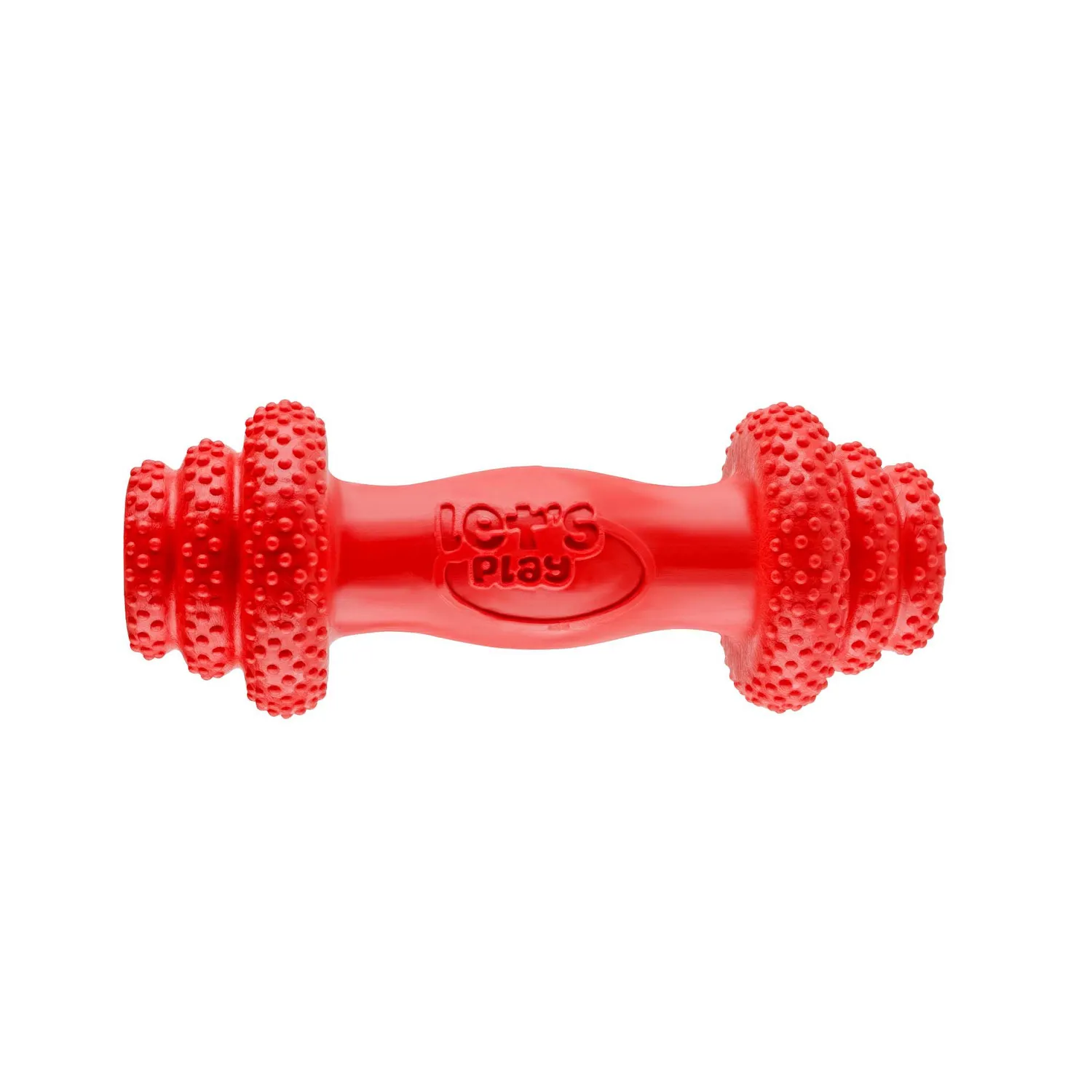 Juguete Para Perro Mordedor Pesa Maciza Grandes Rojo