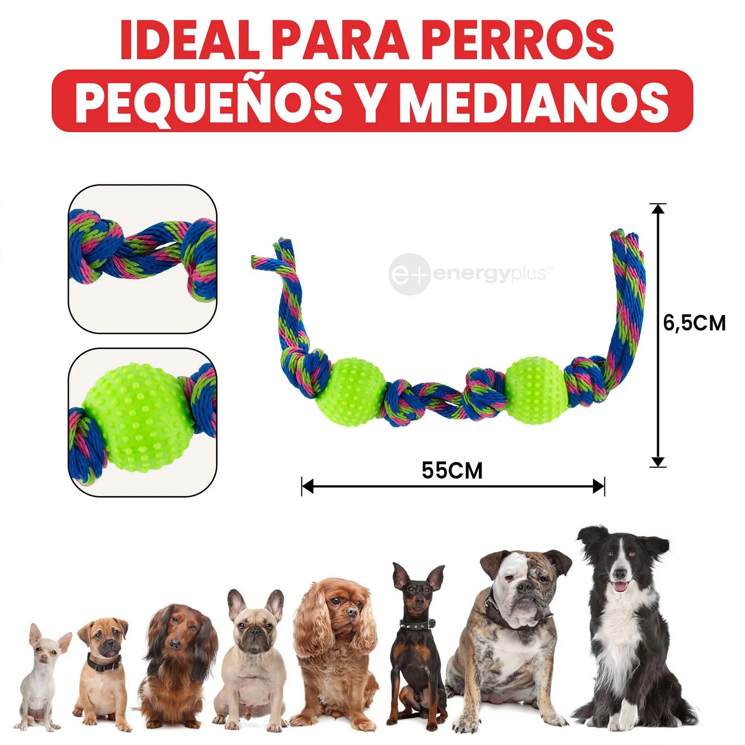 Juguete Para Perro Pelotas Y Cuerda Antisarro Verde 5