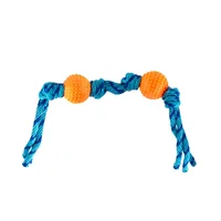Juguete Para Perro Pelotas Y Cuerda Antisarro Naranja