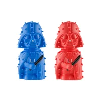 2 Juguetes Dark Para Perros Macizo Antisarro Azul Rojo