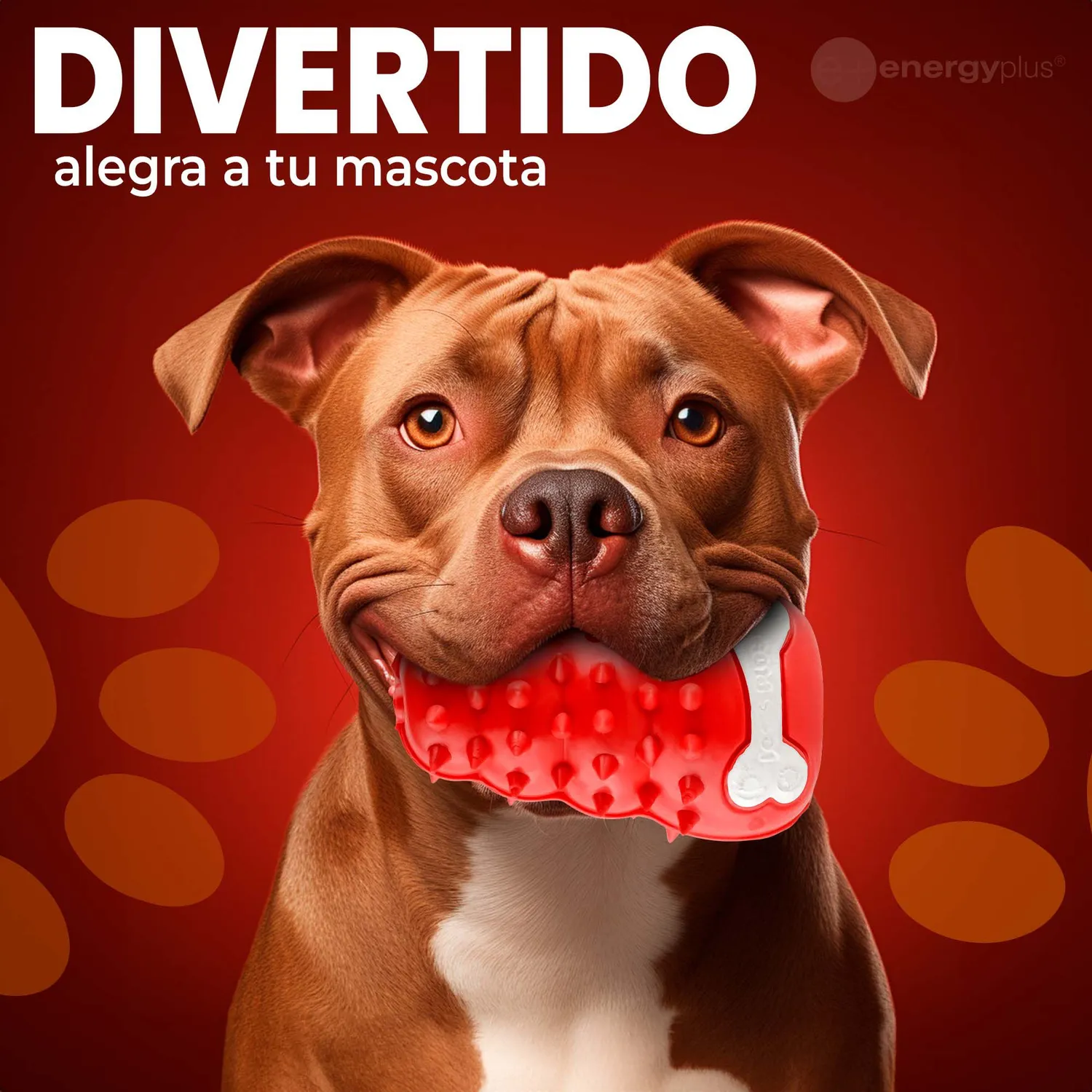 Juguete Para Perro Dispensador Rojo 4