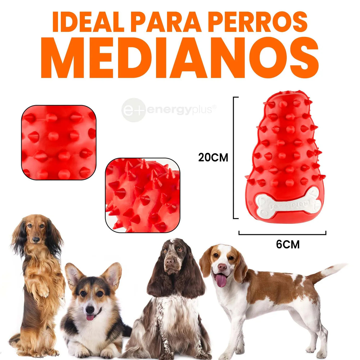 Juguete Para Perro Dispensador Rojo 5