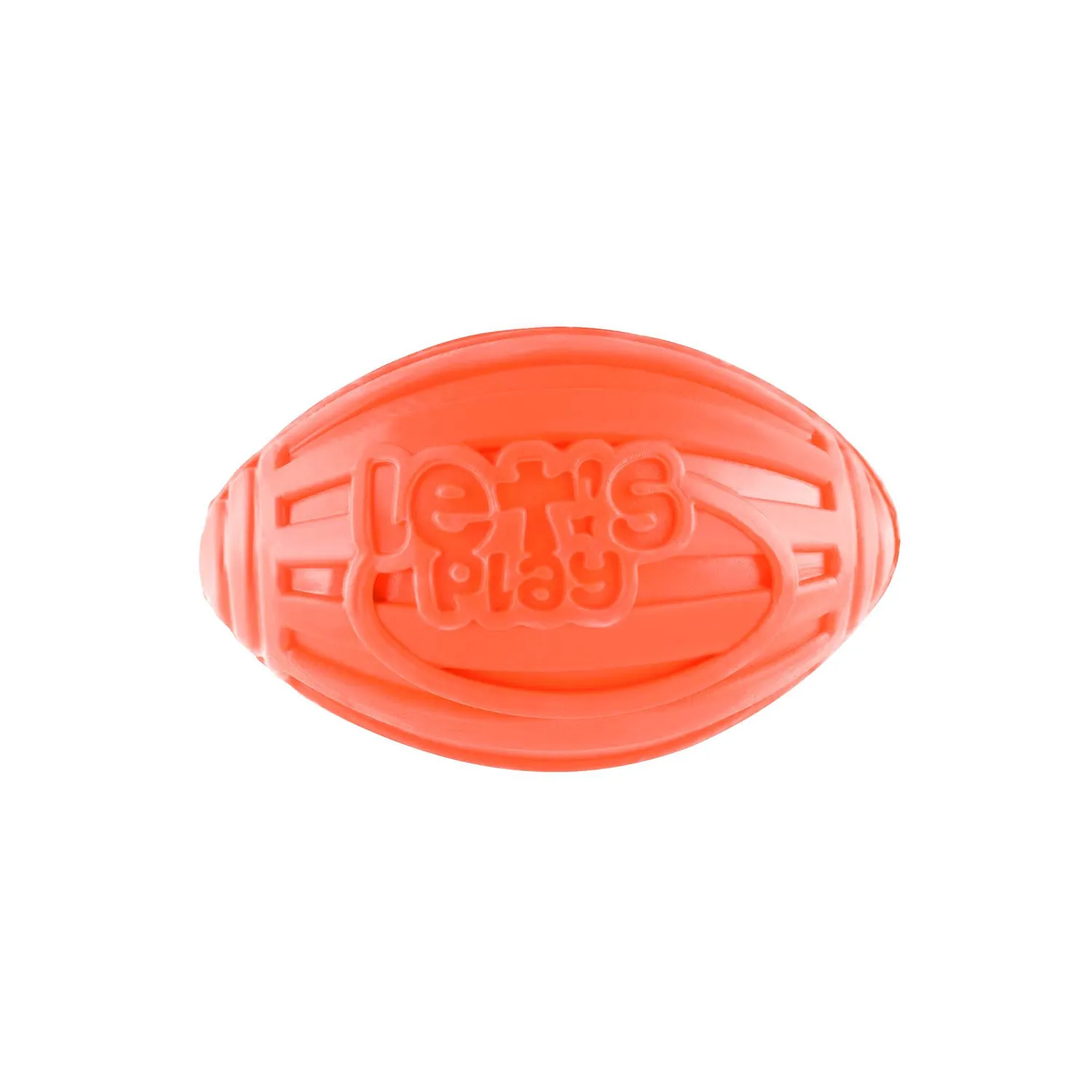 Juguete Para Perro Balón Ovalado Y Chillón Naranja