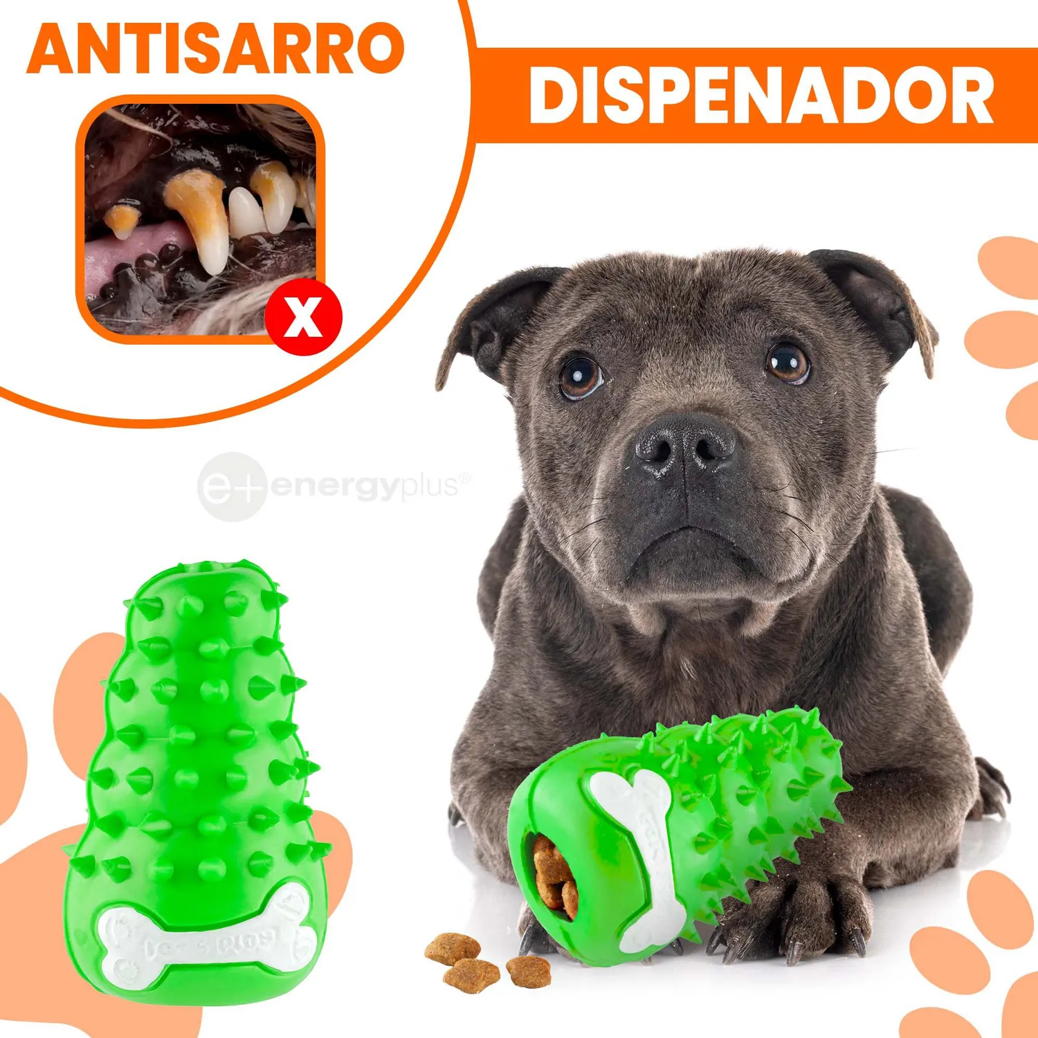 Juguete Para Perro Interactivo Masticable Verde