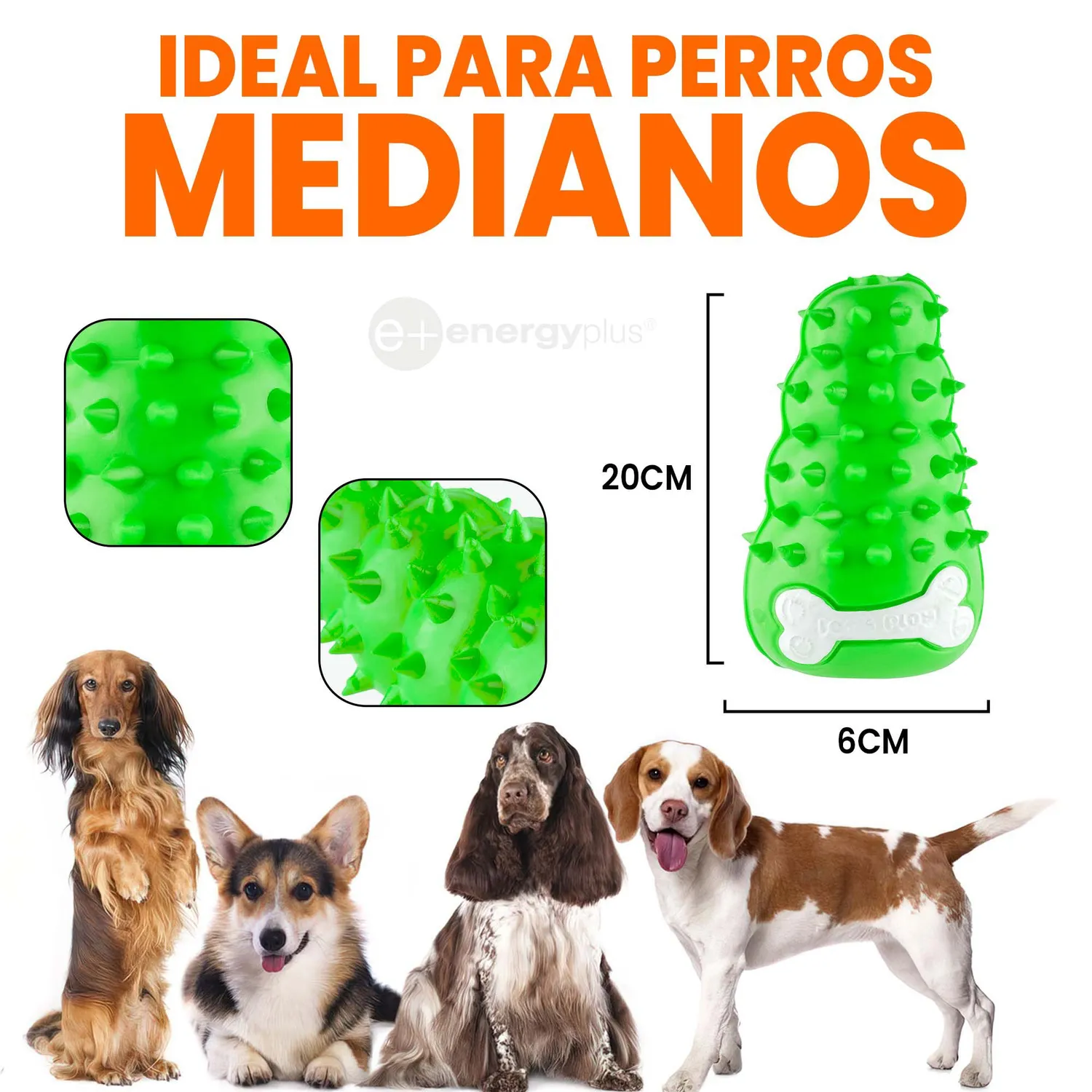Juguete Para Perro Interactivo Masticable Verde 5