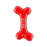 Juguete Para Perro Mordedor Dental Hueso Goma  Med Rojo