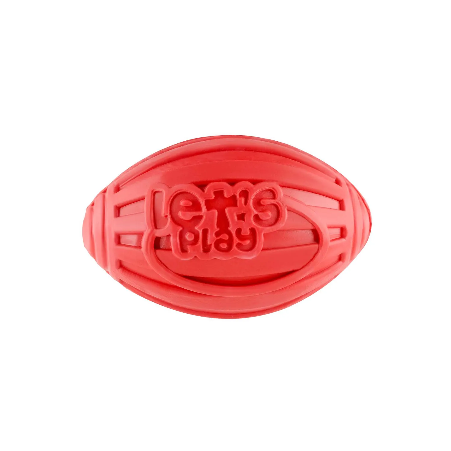Juguete Para Perro: Balón Ovalado y Chillón Rojo