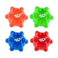 Kit X4 Pelotas Macizas En Goma Rebote Único Perros