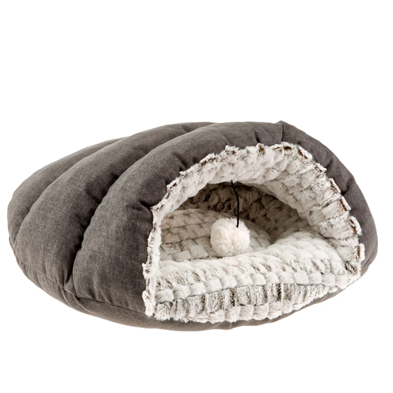 Cama Para Gato-Tufli-Gris 52X38X26Cm Mediano Gris Fertplas