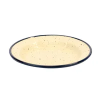 Plato Postre 18 cm Peltre Pietra Pastel Beige