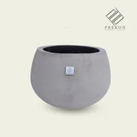 Matera En Cemento  Tipo Bowl Ambar 37.5 Cm Alto X 44 Cm Ancho X 34.5 Cm Boca