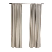 Set de 2 Cortina Blackout 100% Charlo 140x218 Taupe Just Home Collection