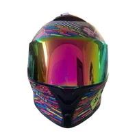 Casco Moto Integral Racing Iron Negro Talla M