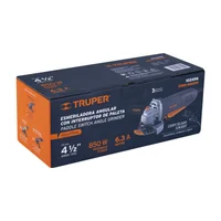 Pulidora 4 1/2 Pulgadas Eléctrica Truper 850 W 11000 RPM con Interruptor de Paleta Profesional