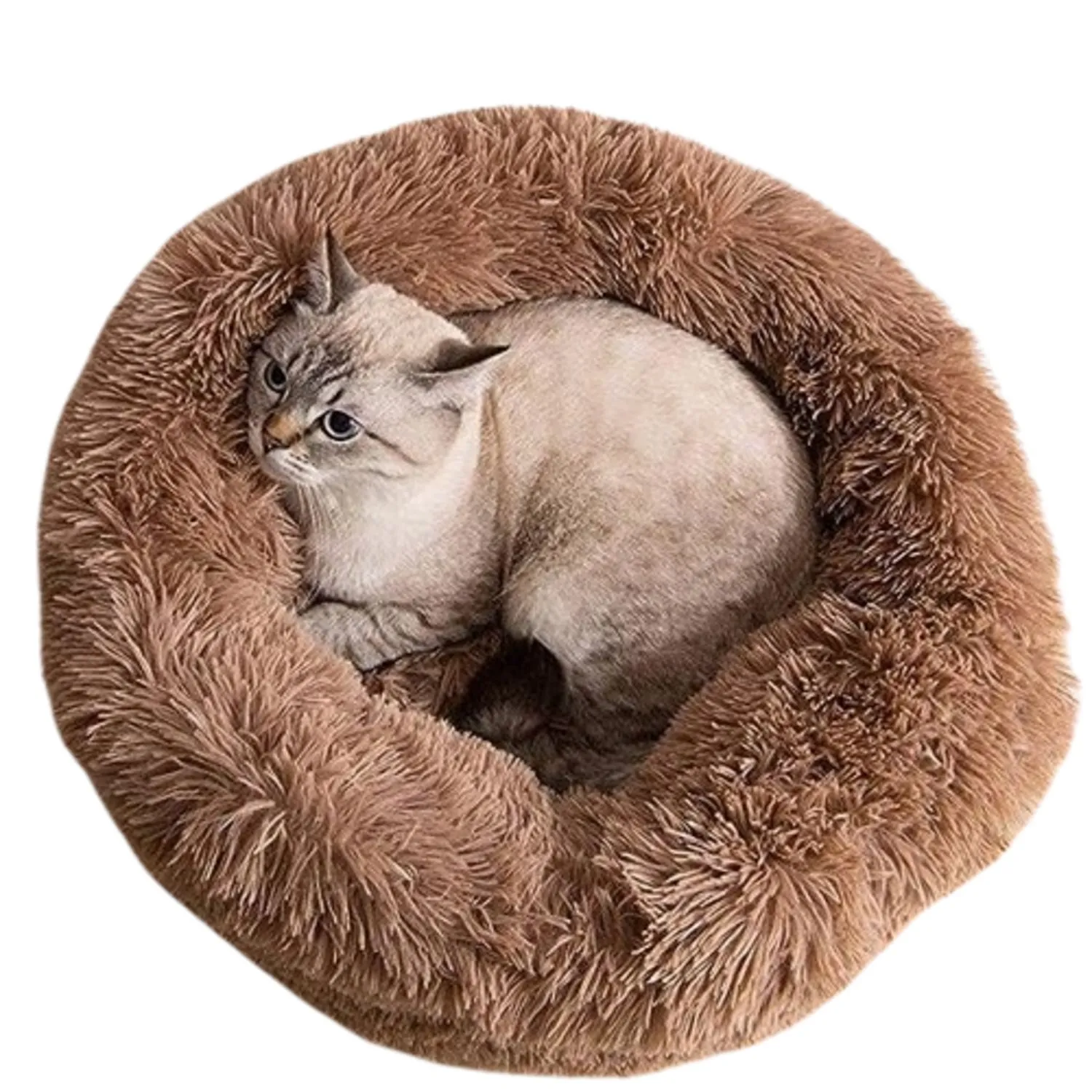Cama Dona Para Gato Mediana Café 60X60X20Cm Maos Pets