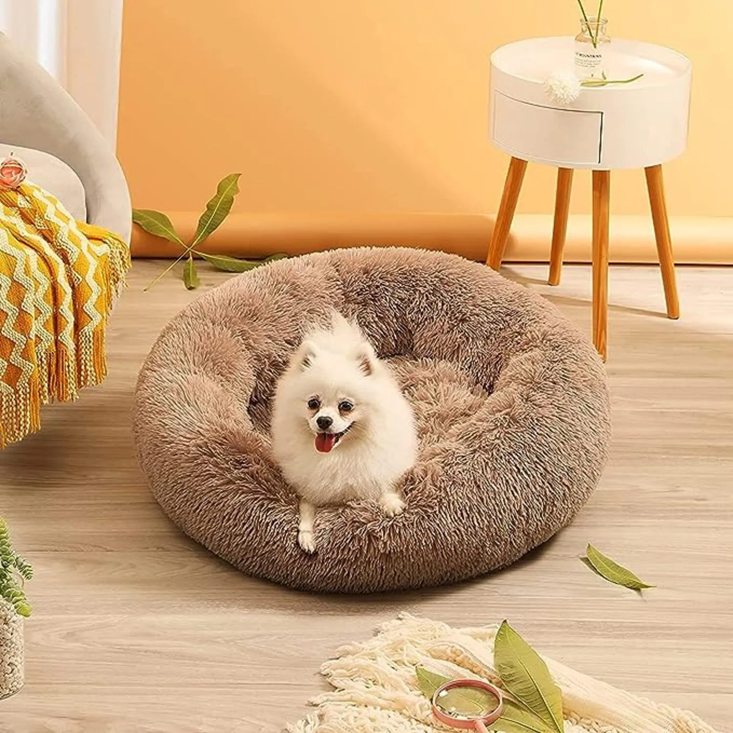 Cama Dona Para Gato Mediana Café 60X60X20Cm Maos Pets
