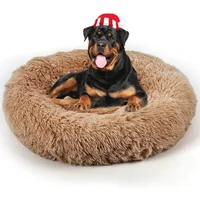 Cama Dona Para Perro 70X70X25Cm Grande Café  Maos Pets