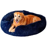 Cama Dona Para Perro 70x70x25cm Grande Petroleo Maos Pets