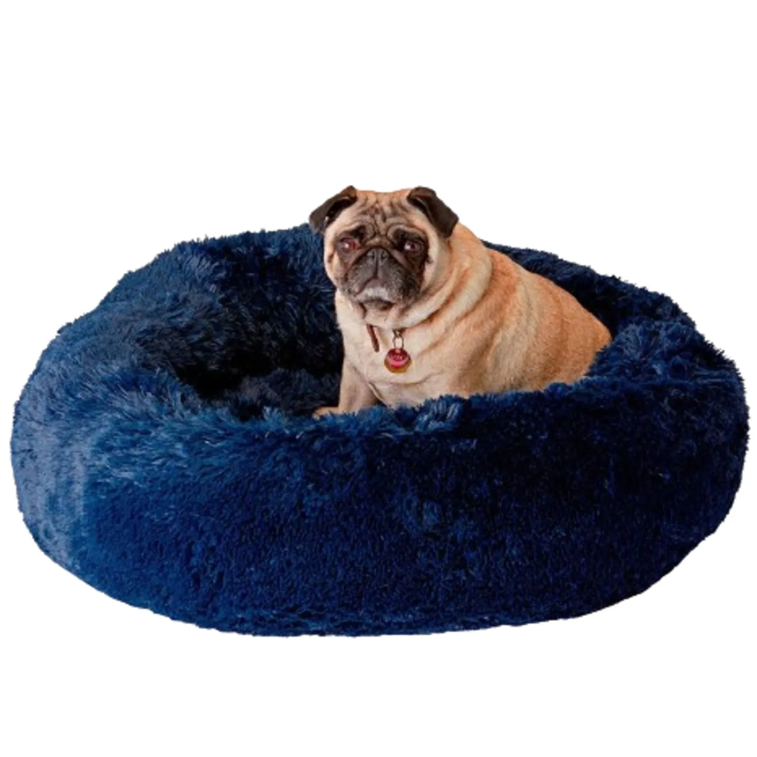 Cama Dona Para Perro 70x70x25cm Grande Petroleo Maos Pets 3