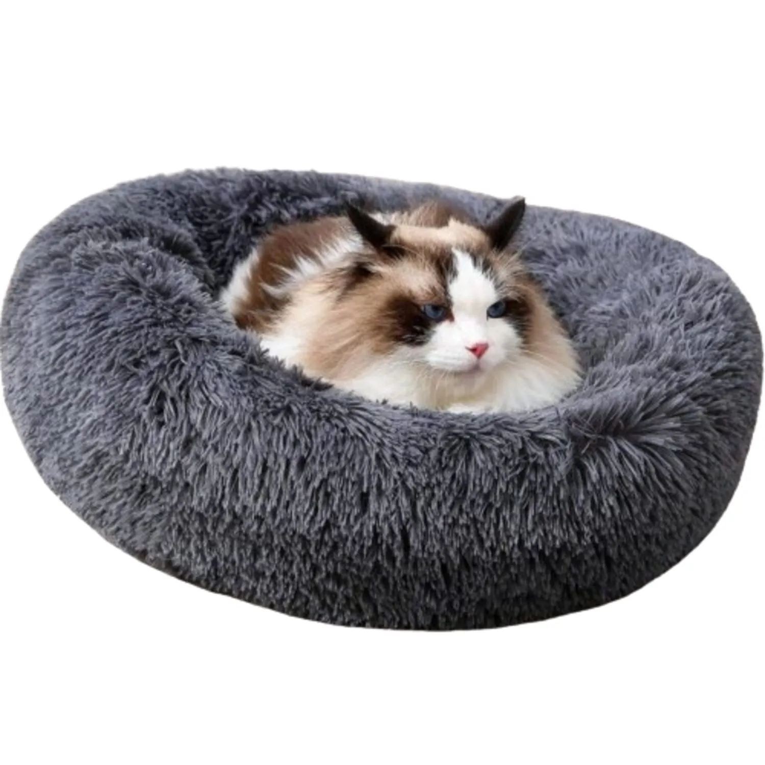 Cama Dona Para Gato 60x60x20cm Mediana Gris Maos Pets