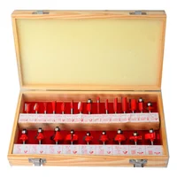 Juego de Fresas para Madera 24 Piezas Ruteadora 1/4" Uyustools en Estuche