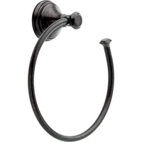 Toallero Negro de Aro para Pared ?79746-rb Del