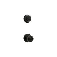 Paquete Combinado de Pomo de Puerta con Cerrojo Negro Mate