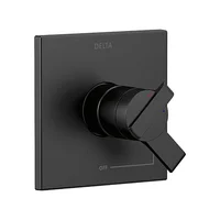Llave de Ducha Negro Mate de 2 Mangos ?t17067-