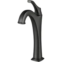 Grifo de Baño Negro de Un Solo Mango Kvf-1200m