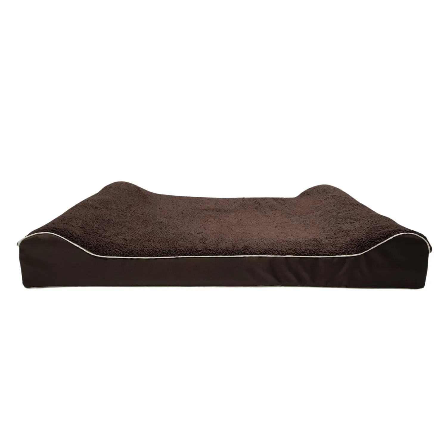 Cama para Perro Ortopedica Lounger  100x63x20cm Grande Café Border