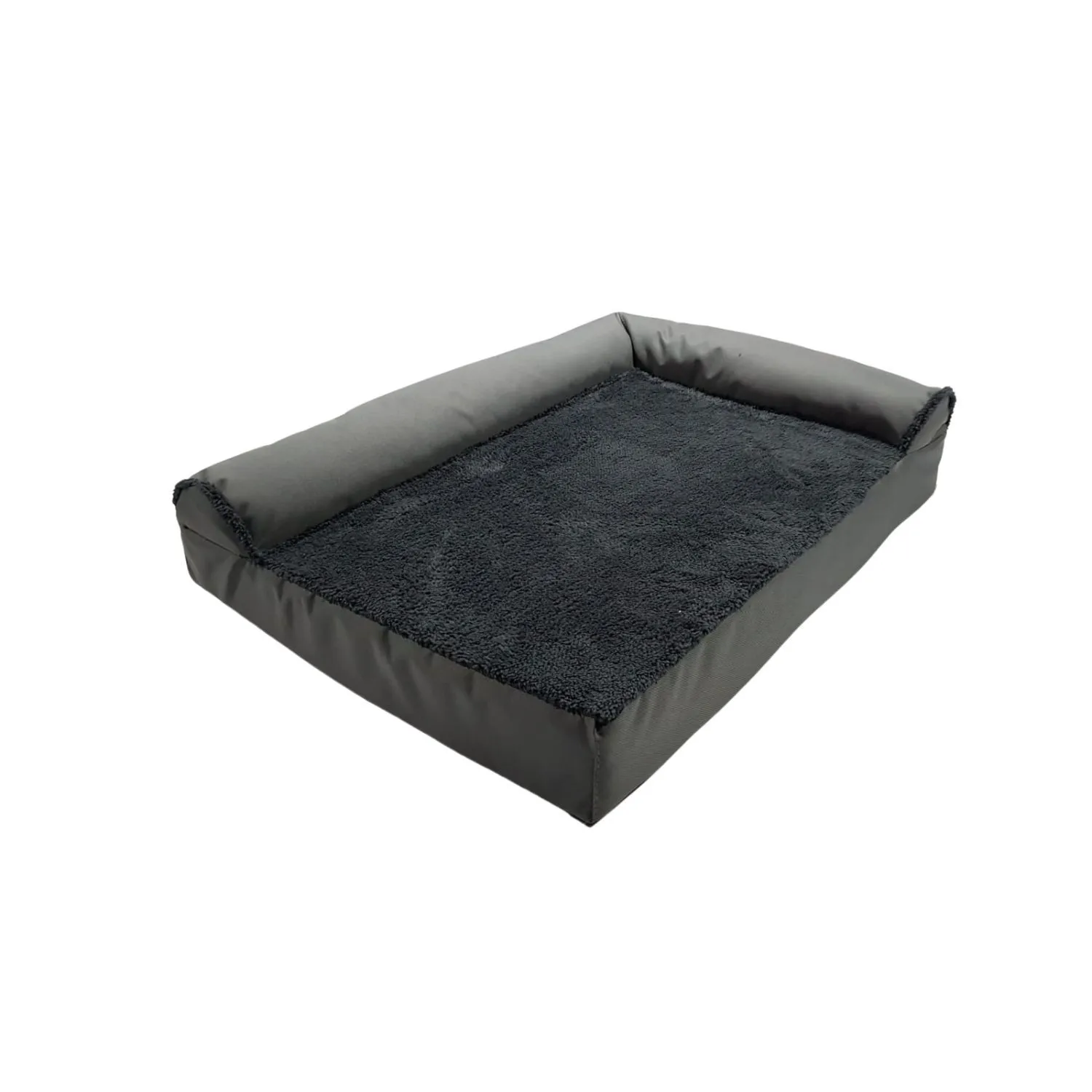Cama para Perro Ortopedica Shaped 80x60x20cm Mediana Gris Border