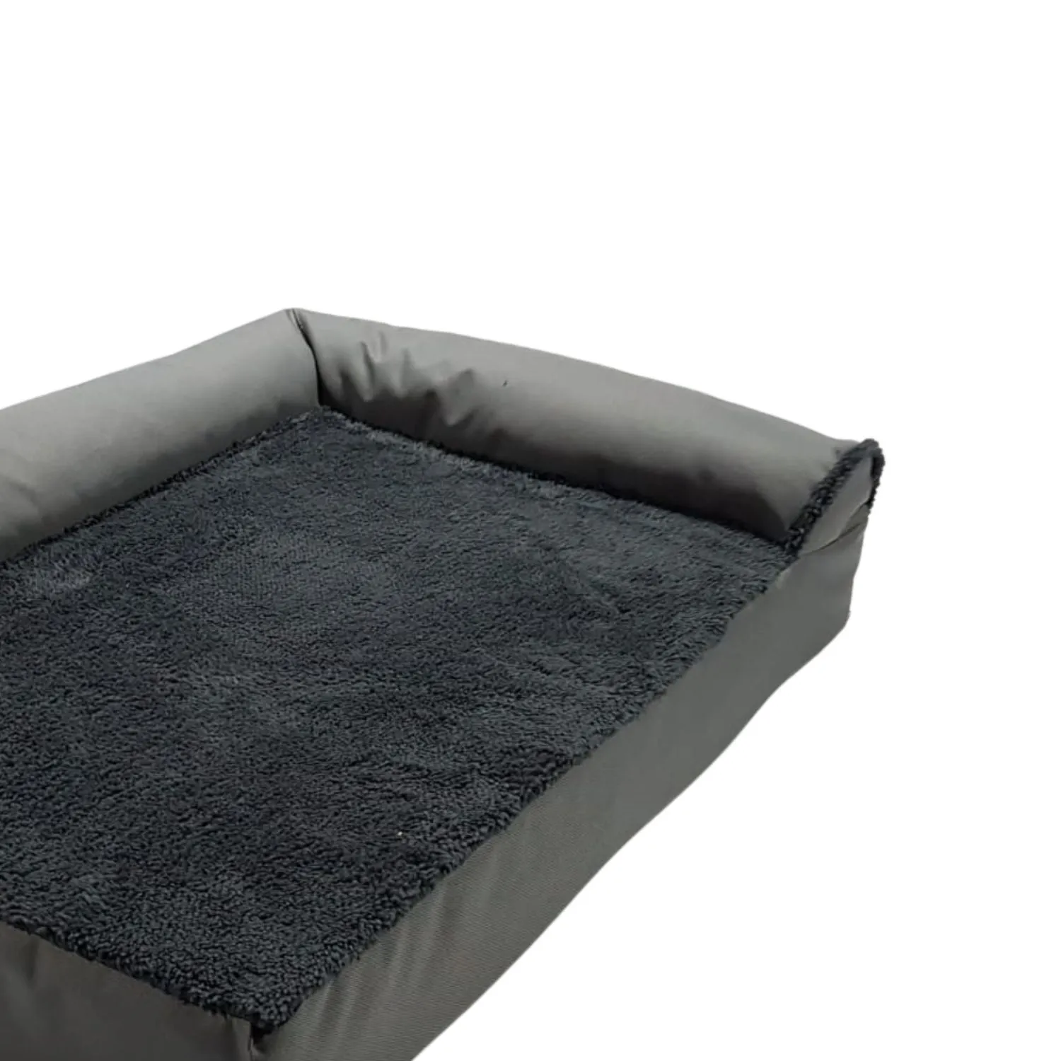 Cama para Perro Ortopedica Shaped 80x60x20cm Mediana Gris Border 3