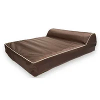Cama para Perro Ortopedica Luxury 80x60x20cm Mediana Café Border