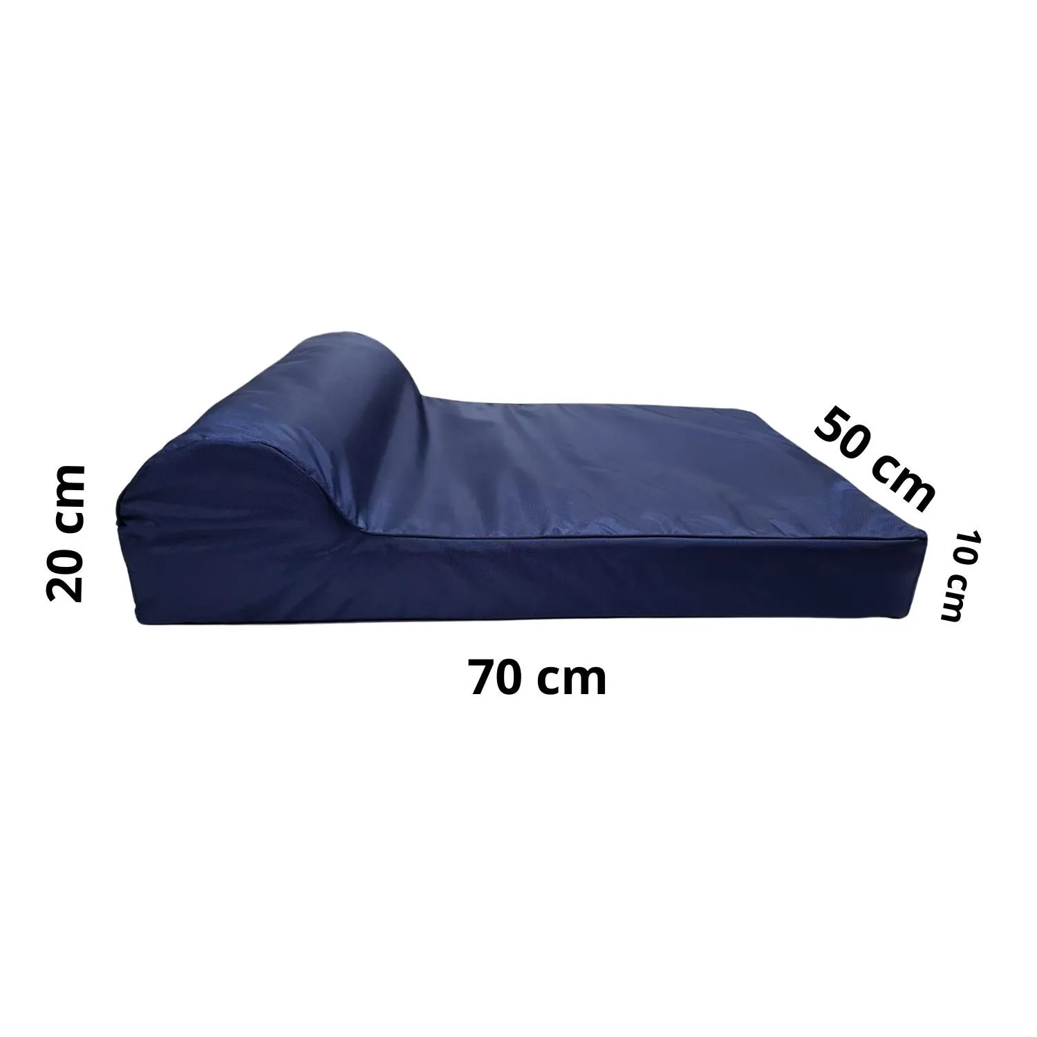 Cama para Perro Ortopedica Luxury 70x50x20cm Pequeña Azul Border 4