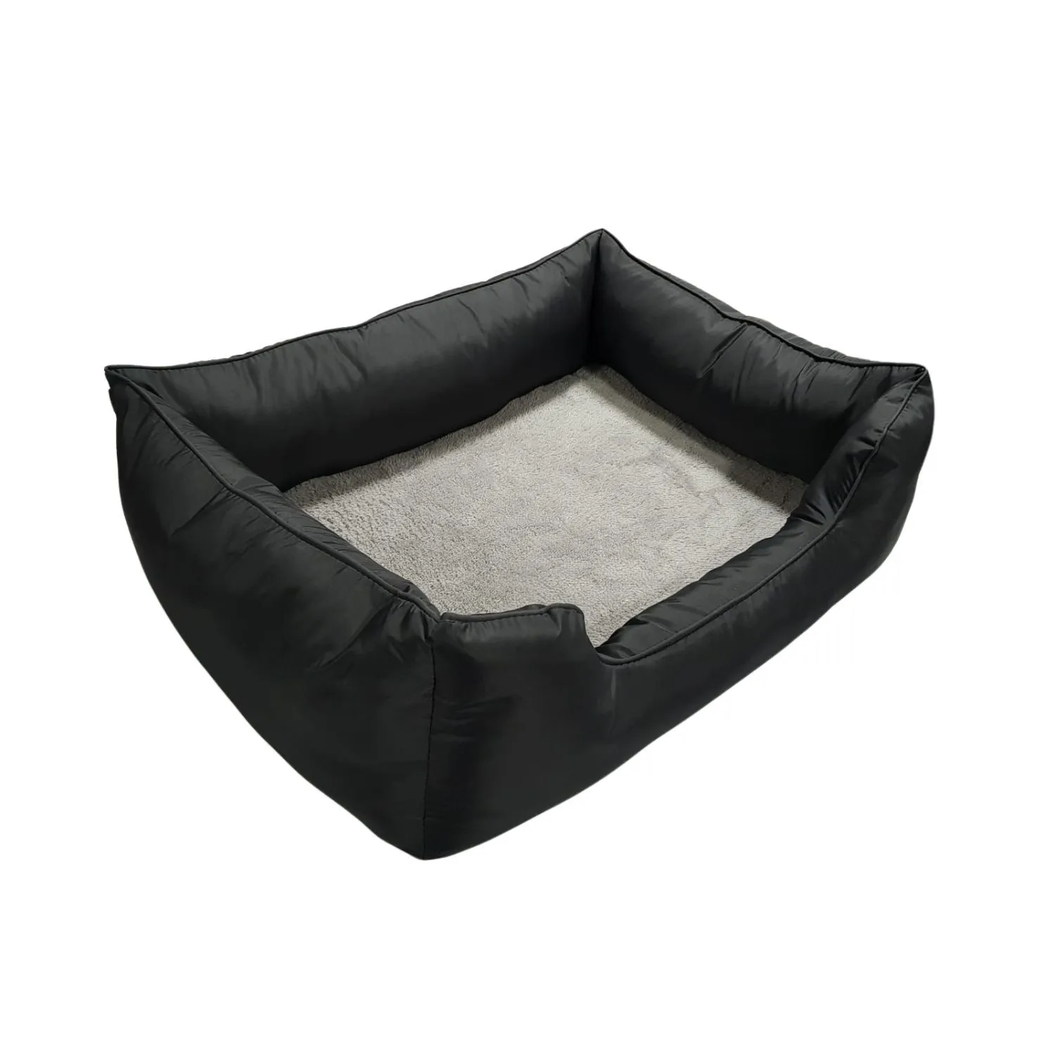 Cama Para Perro Ortopedica Bolster 60x40x15cm Pequeña Gris Border