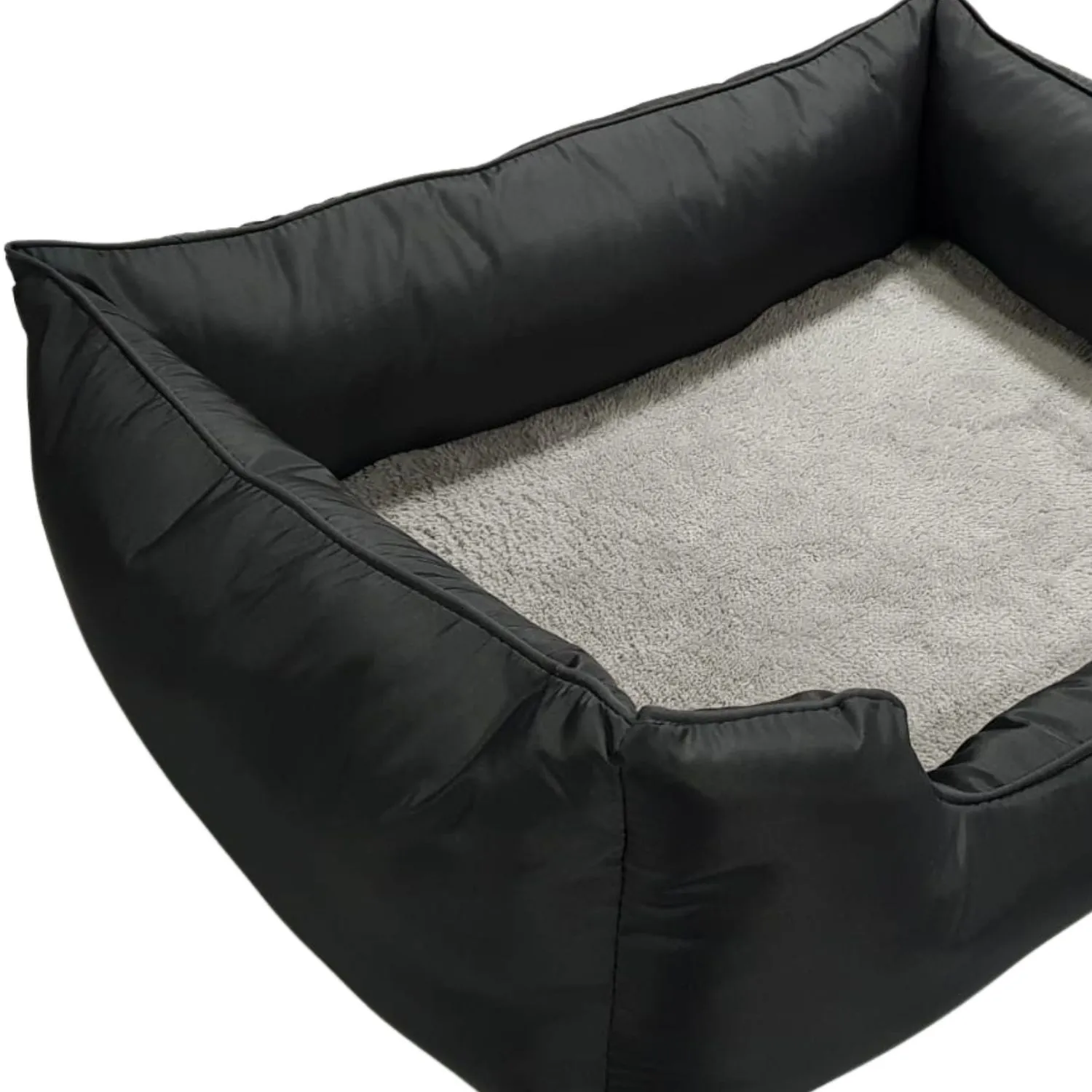 Cama Para Perro Ortopedica Bolster 90x65x15cm Grande Gris Border 3
