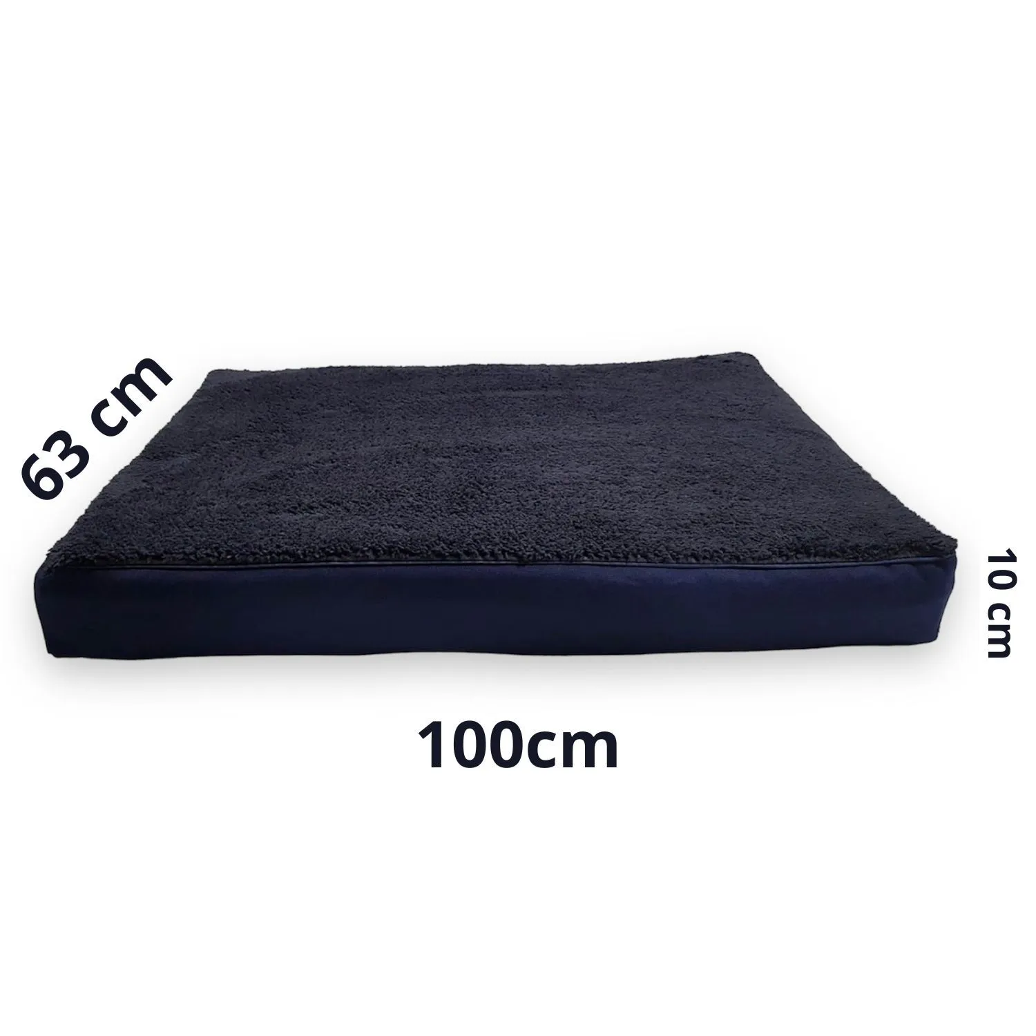 Cama para Perro Ortopedica Antiestres 100x63x10cm Grande Azul Oscuro 4