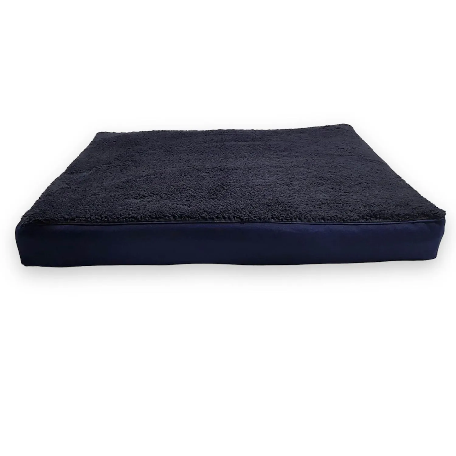 Cama Para Perro Ortopedica Antiestres 80x60x10cm Mediana Azul Border