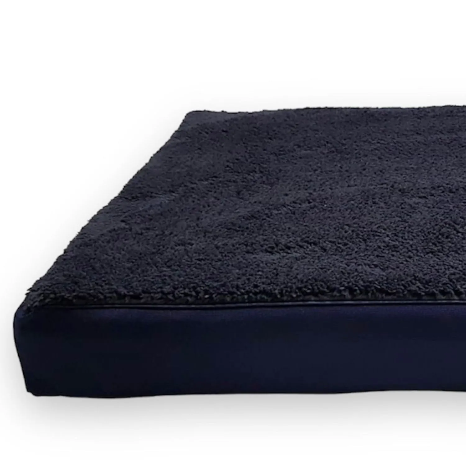 Cama Para Perro Ortopedica Antiestres 70x50x10cm Mediana Azul Oscuro 3