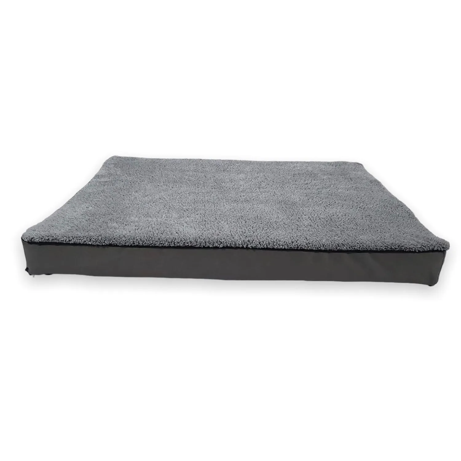 Cama Para Perro Ortopedica Antiestres 70x50x10cm Mediana Gris Border