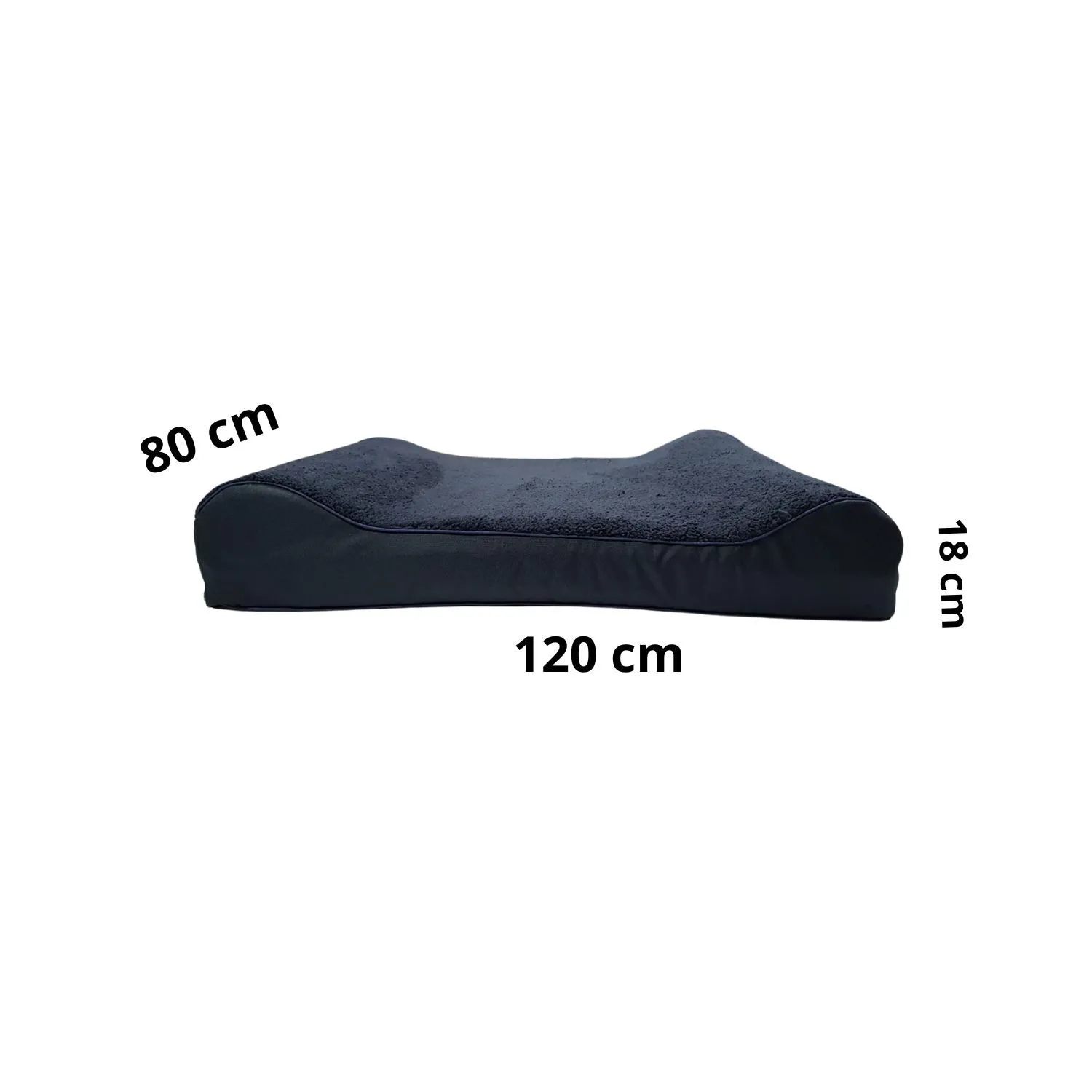 Cama para Perro Ortopedica Lounger 120x80x20cm Extra Grande Azul 4